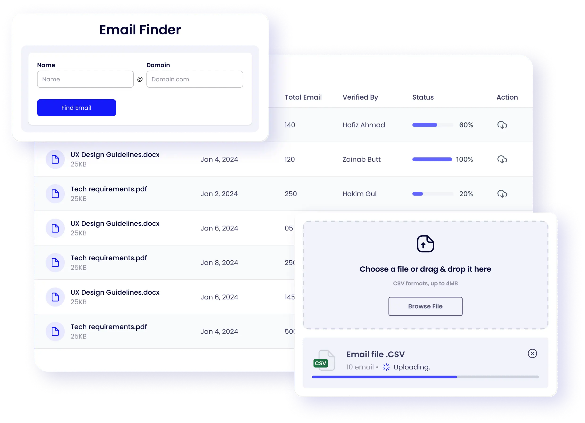 Email Finder Tool Illustration