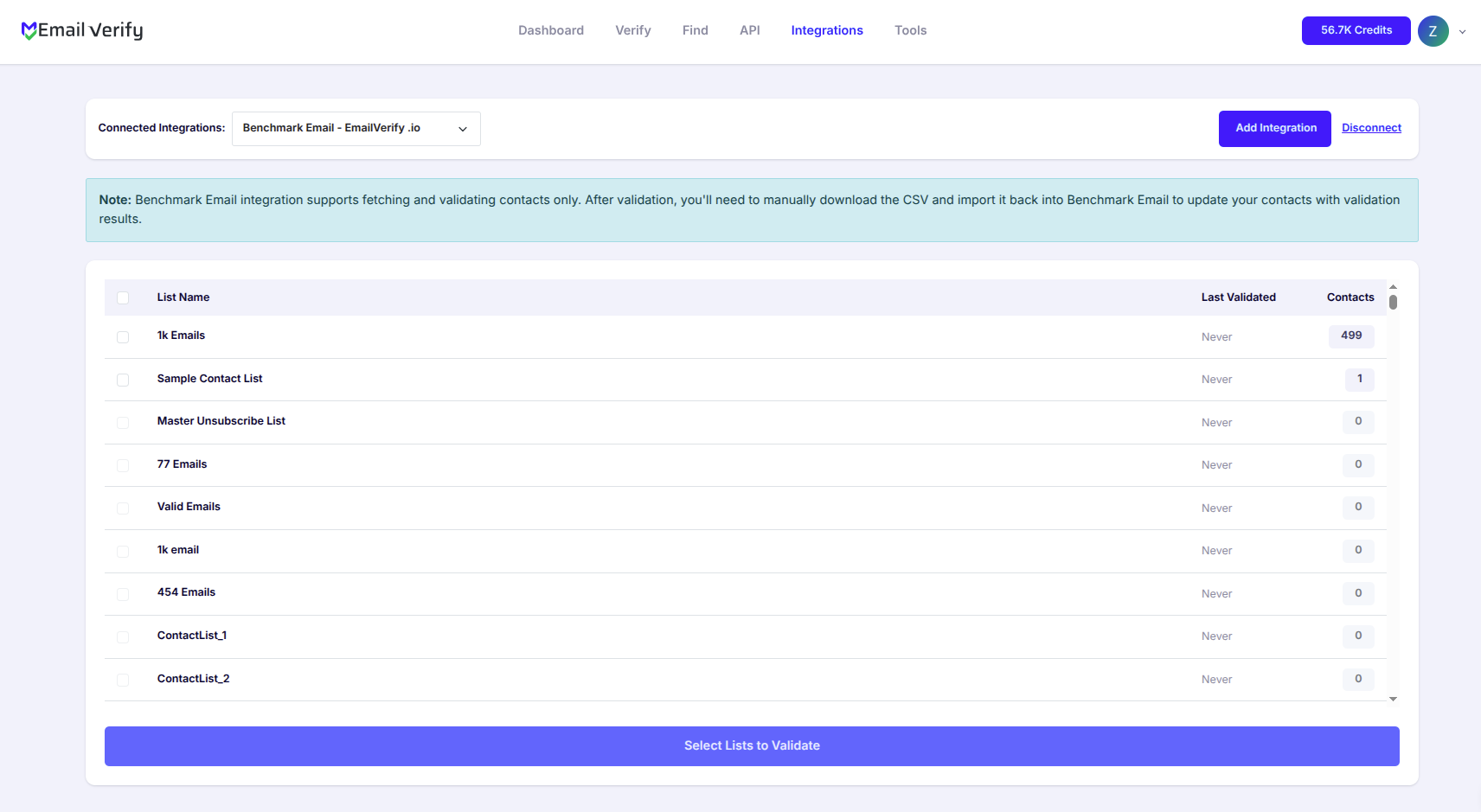 Step 4: Step 4:  View Your Lists