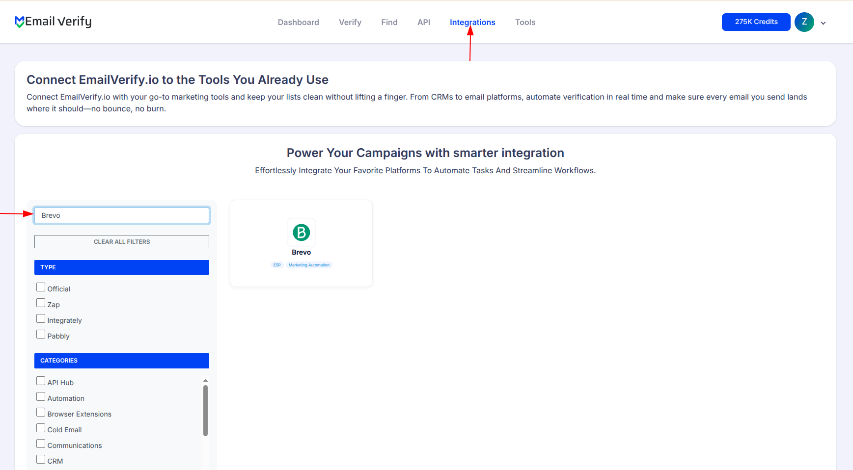 Step 1: Step 1: Sign in to EmailVerify.io