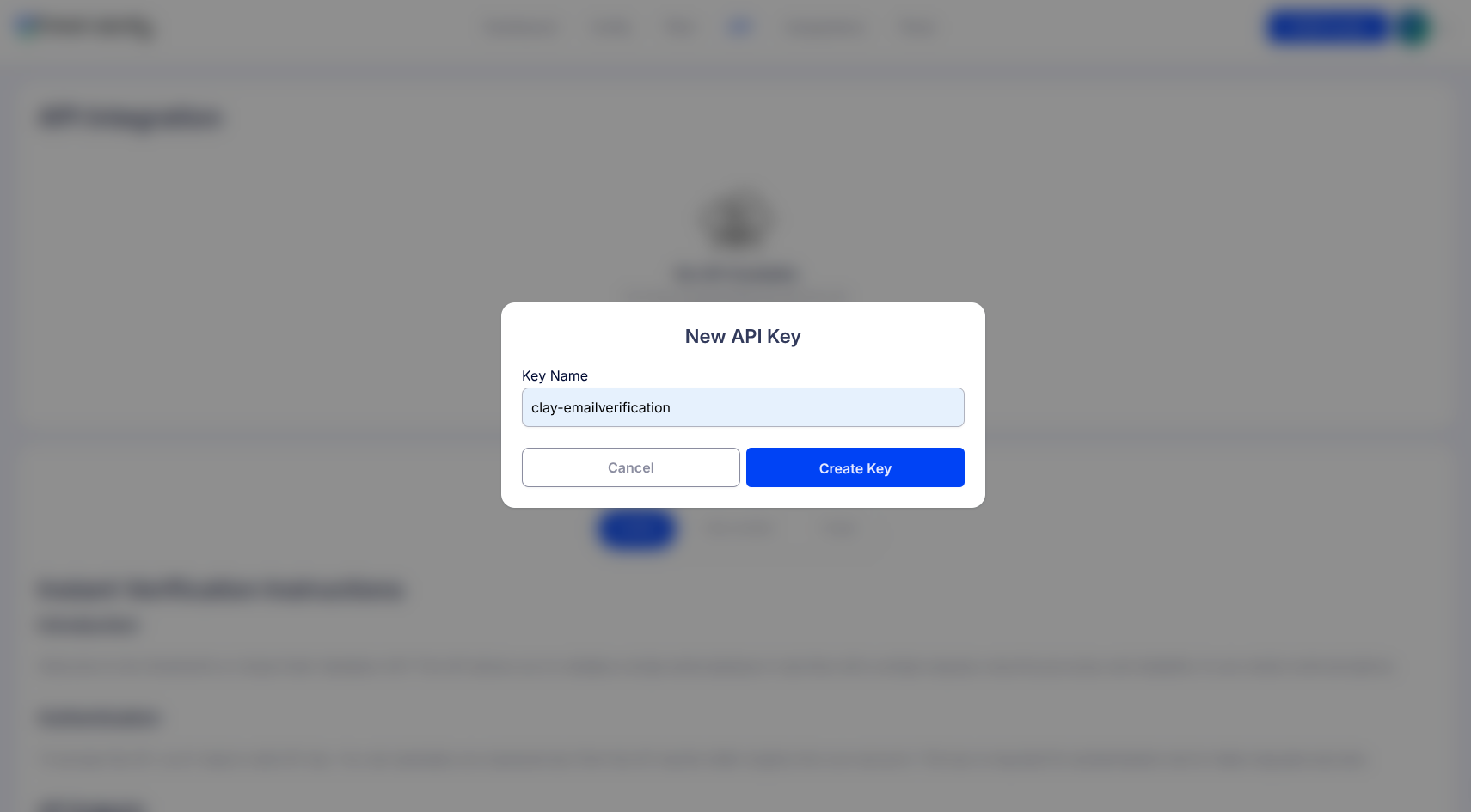 Step 2: Step 2: Generate API Key
