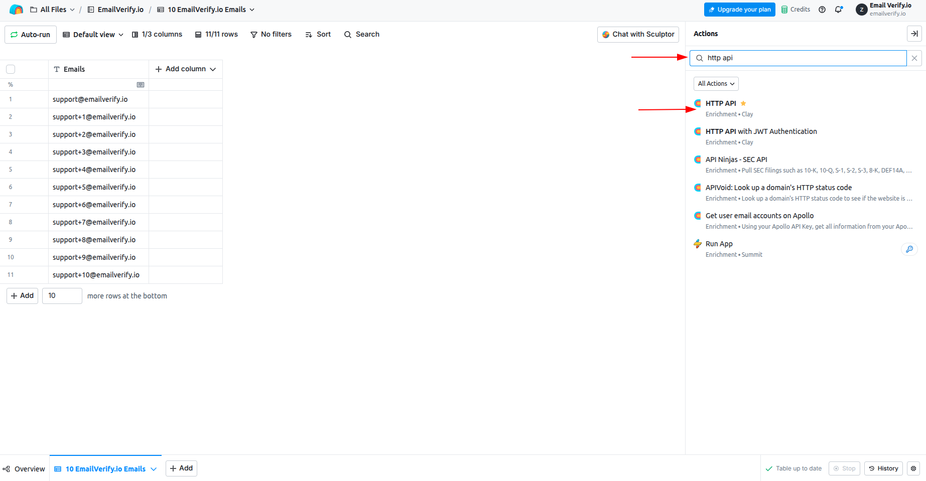 Step 4: Step 4: Search for HTTP API