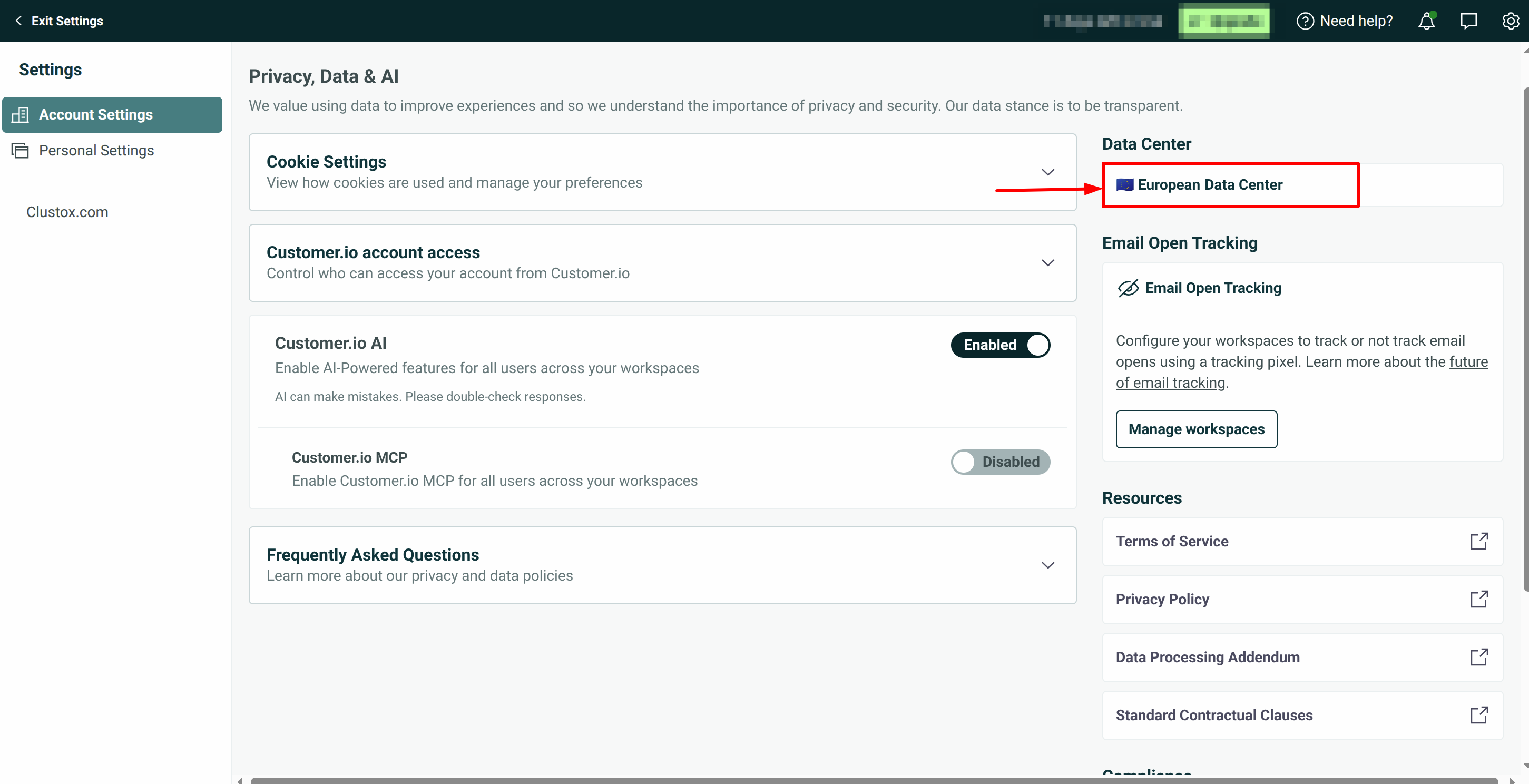 Step 3: Step 3: Get Data Center