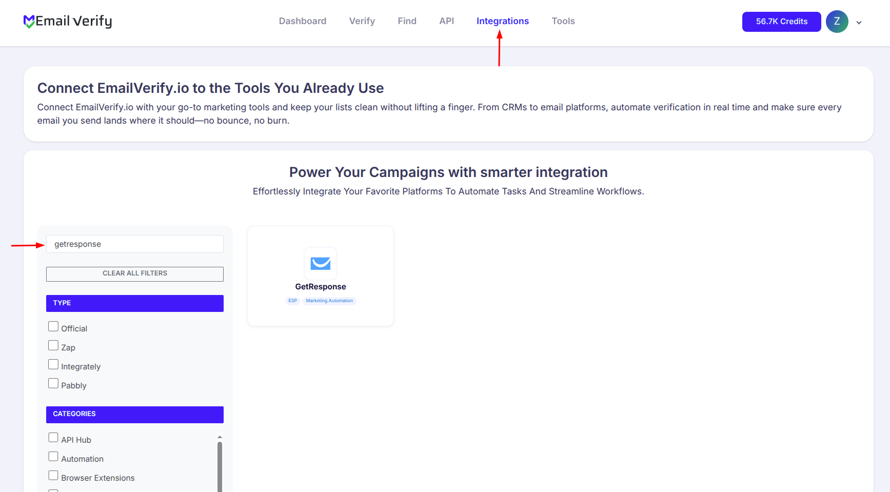 Step 1: Step 1: Sign in to EmailVerify.io