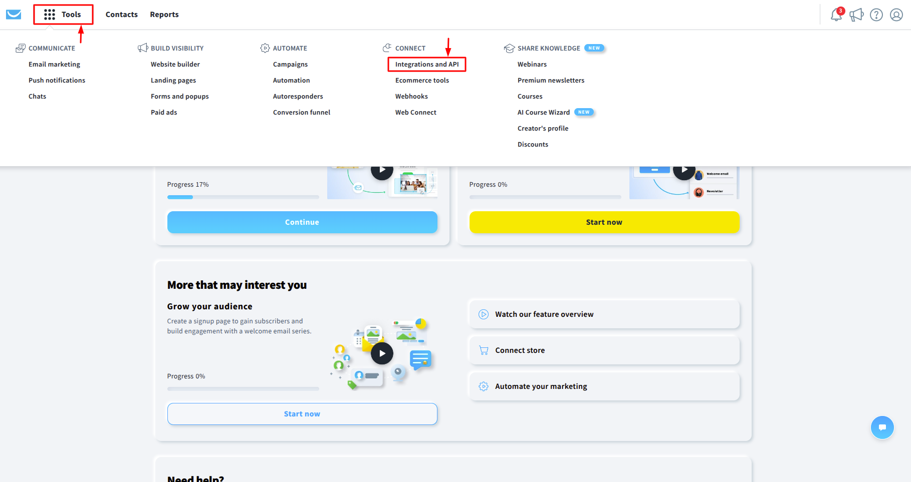 Step 3: Step 3:  Get Your GetResponse API Key