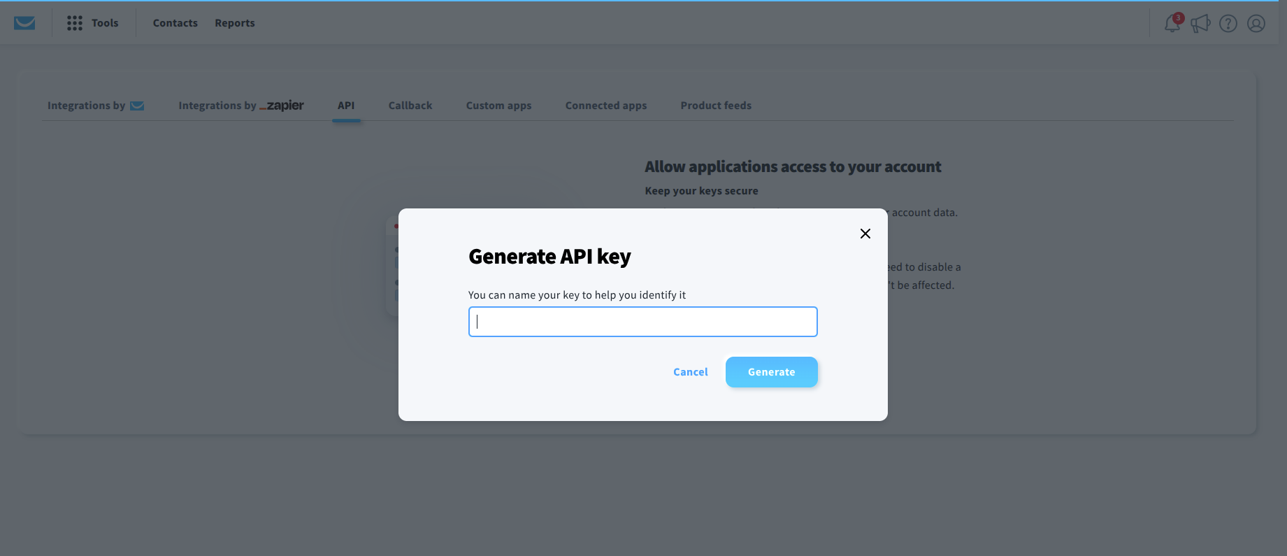 Step 5: Step 5: Generate API KEY