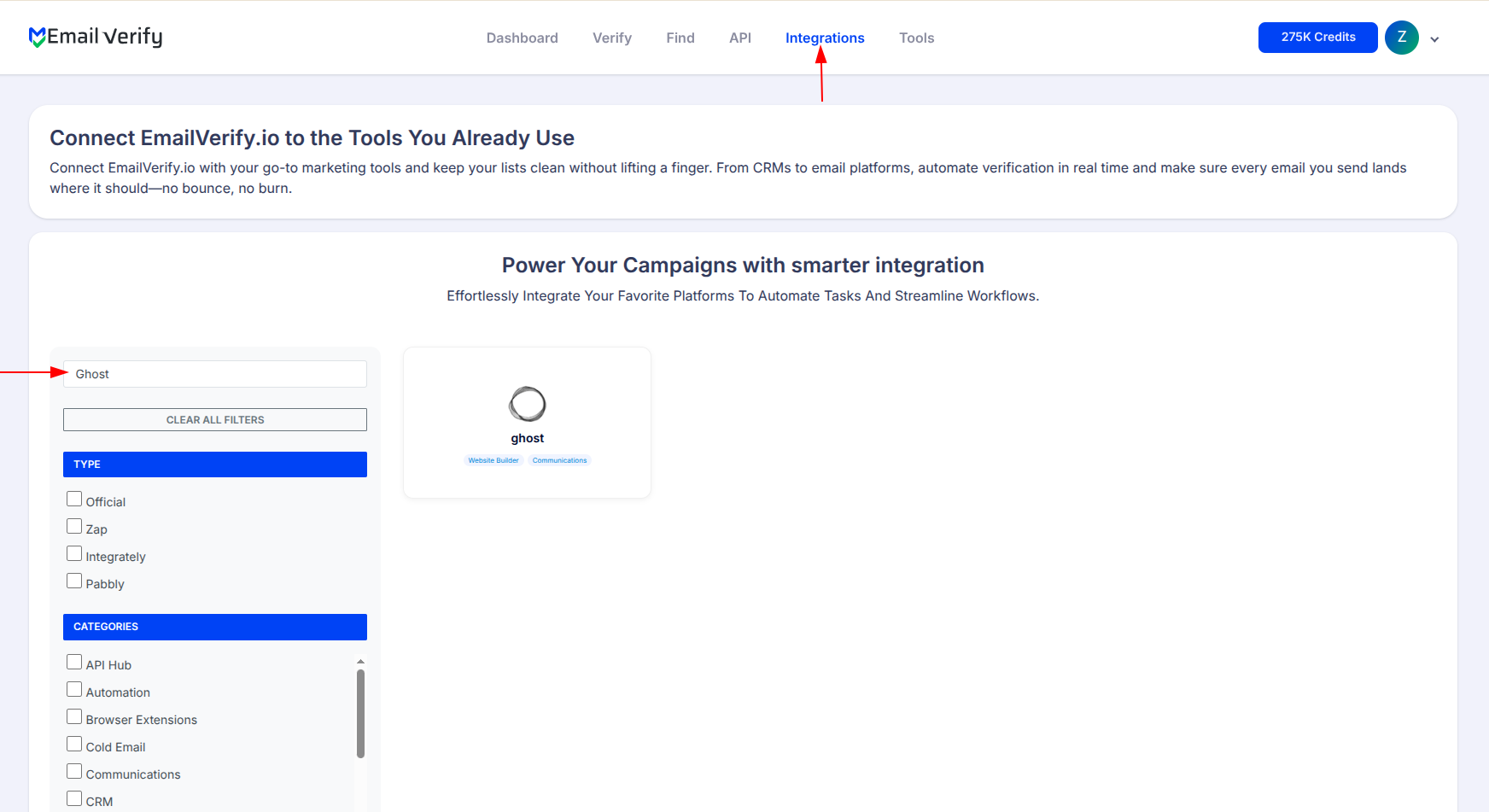 Step 1: Step 1: Sign in to EmailVerify.io