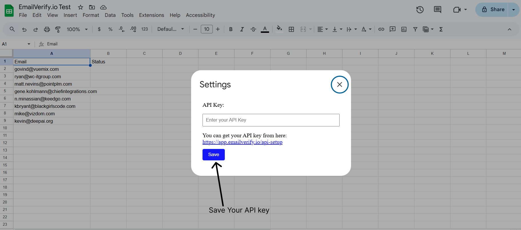 Step 4: Step 4: Connect API Key
