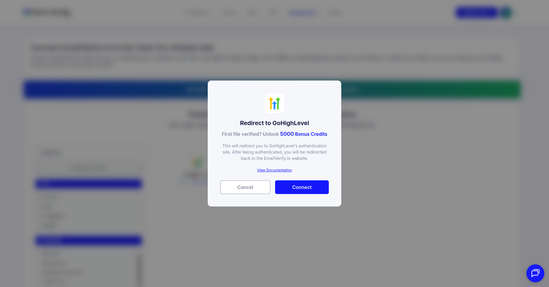 Step 2: Step 2: Open the GoHighLevel Integration