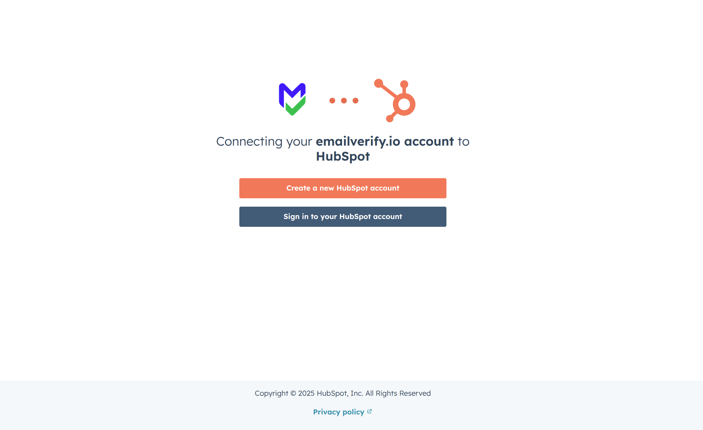 Step 3: Step 3: Select HubSpot Integration