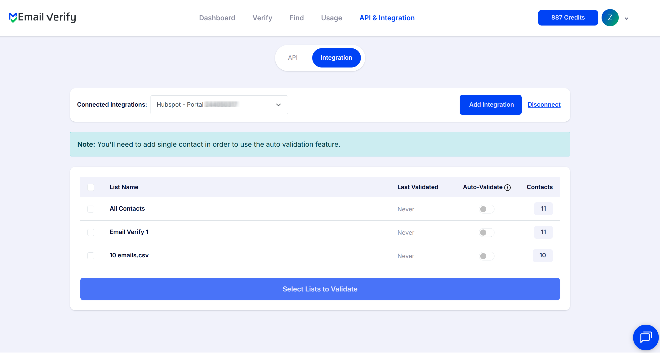 Step 6: Step 6: View Your HubSpot Lists