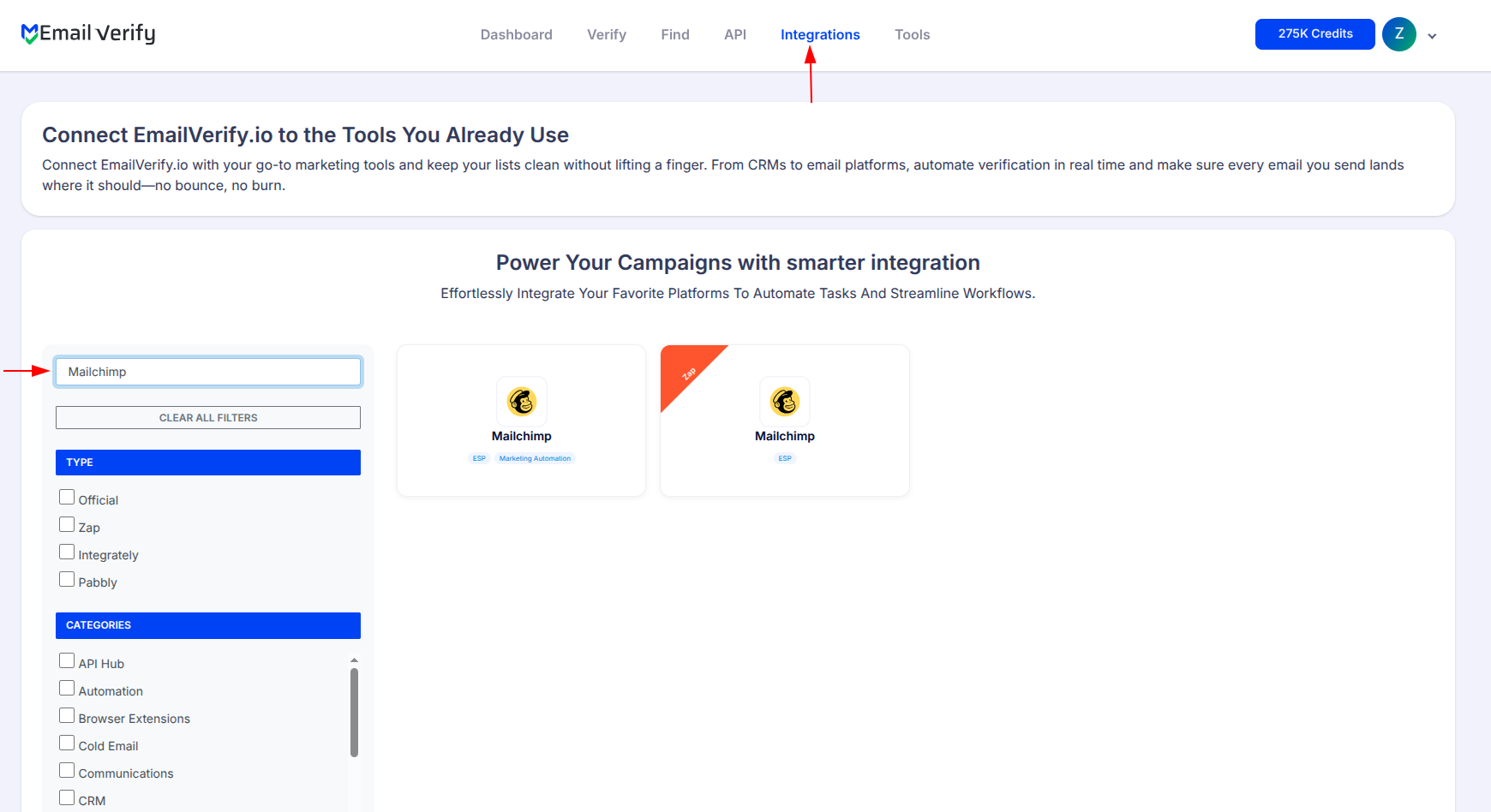 Step 1: Step 1: Sign in to EmailVerify.io