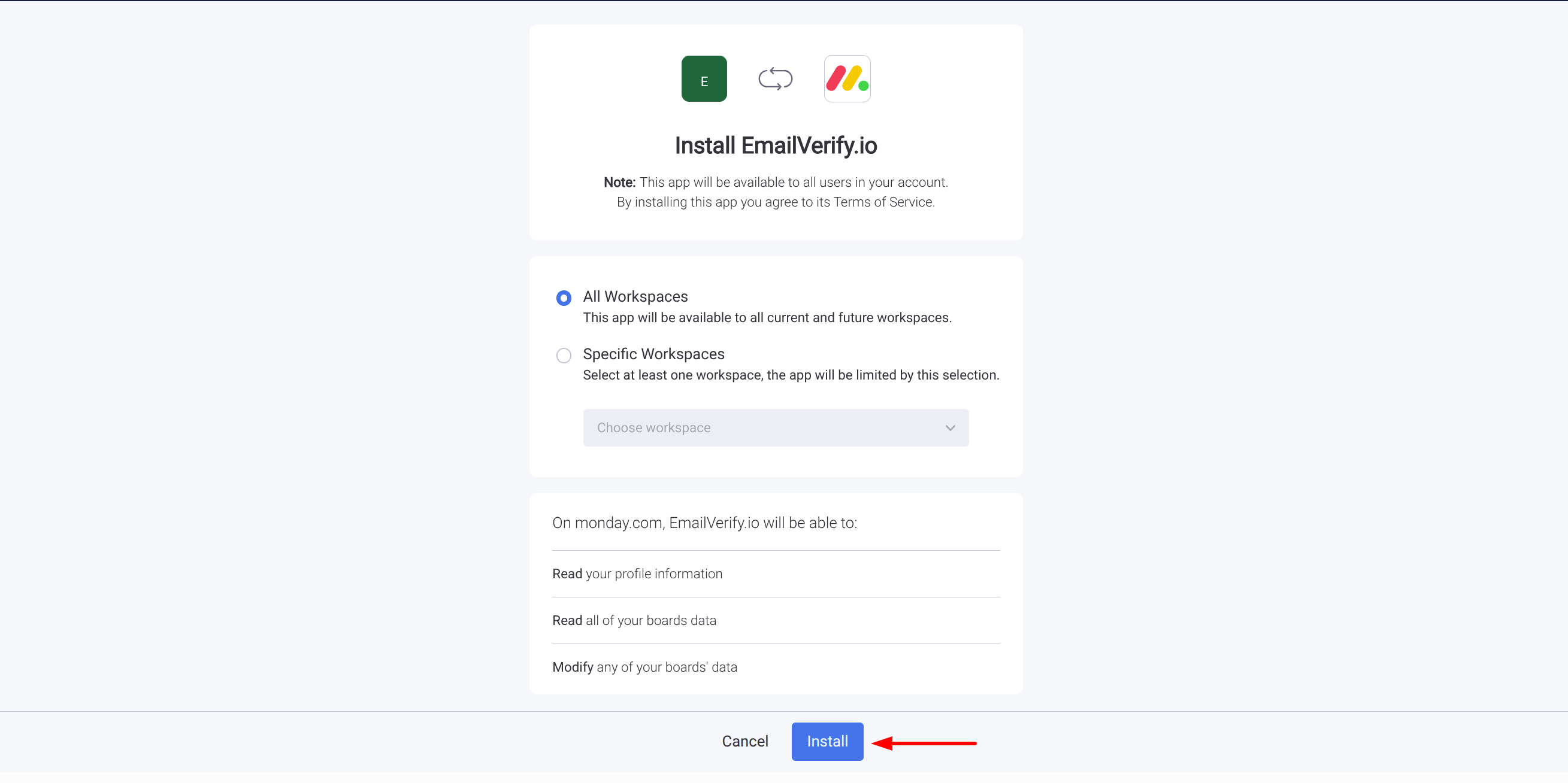 Step 3: Step 3: Install EmailVerify.io Integration