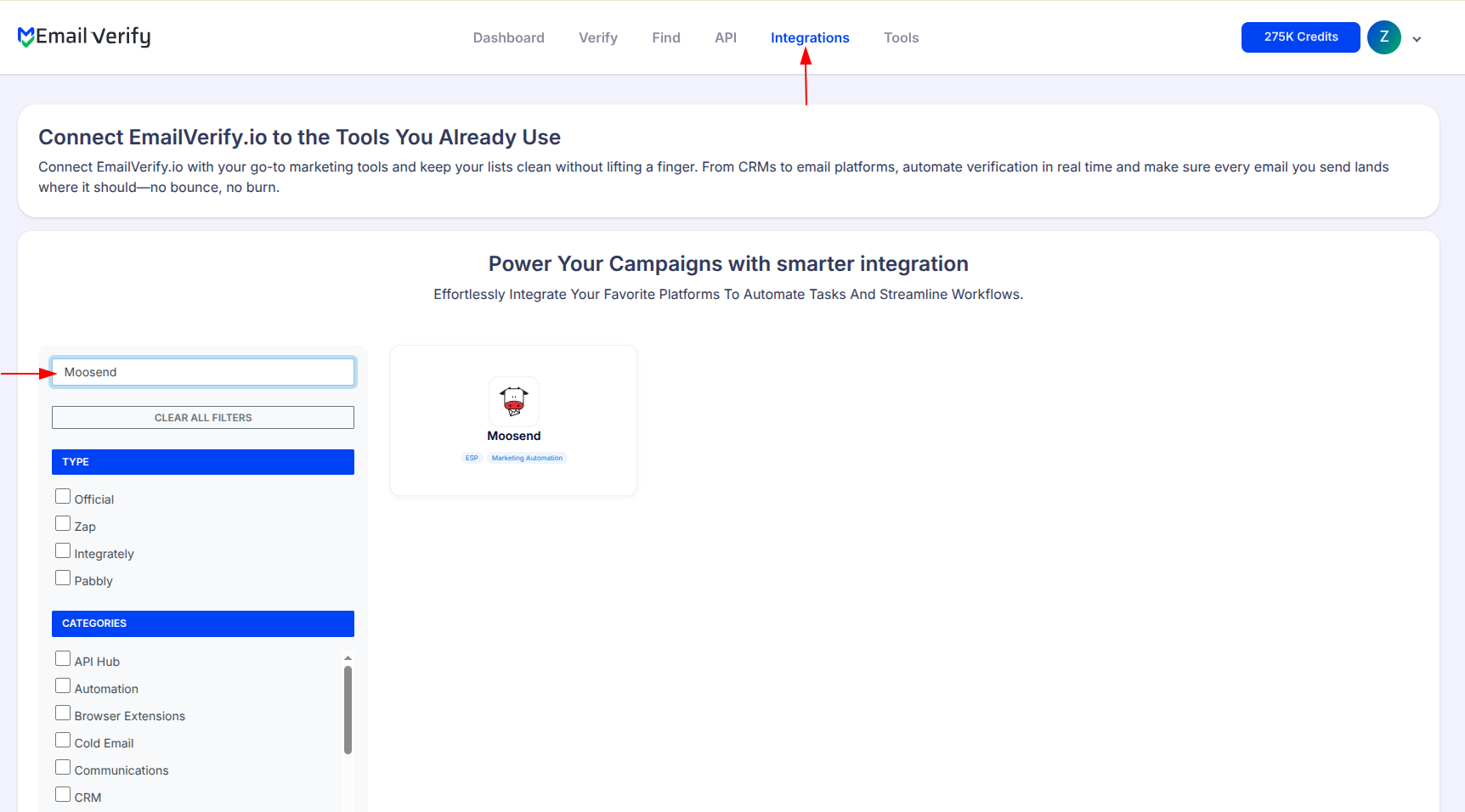 Step 1: Step 1: Sign in to EmailVerify.io
