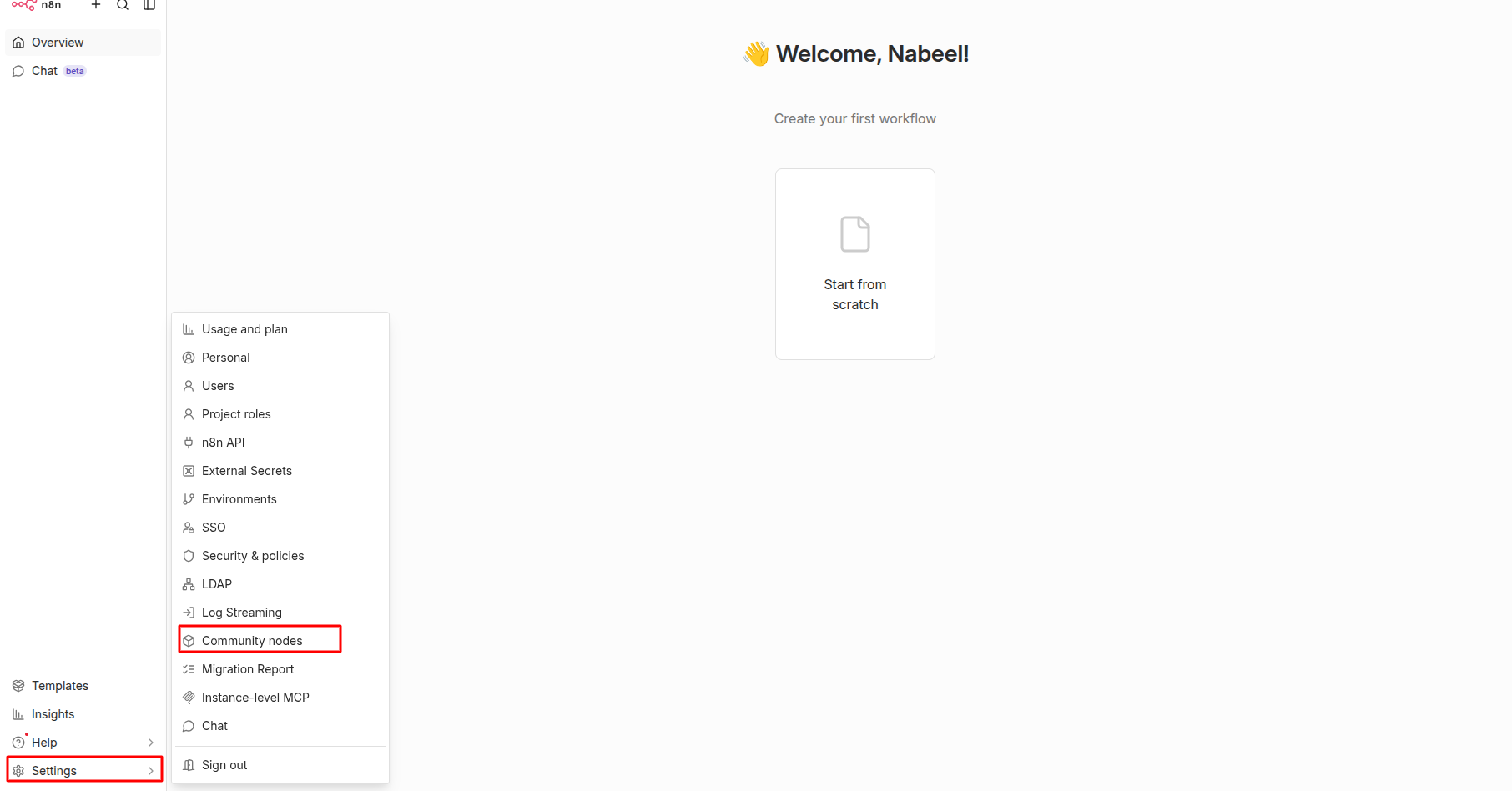 Step 1: Step 1: Open n8n Settings