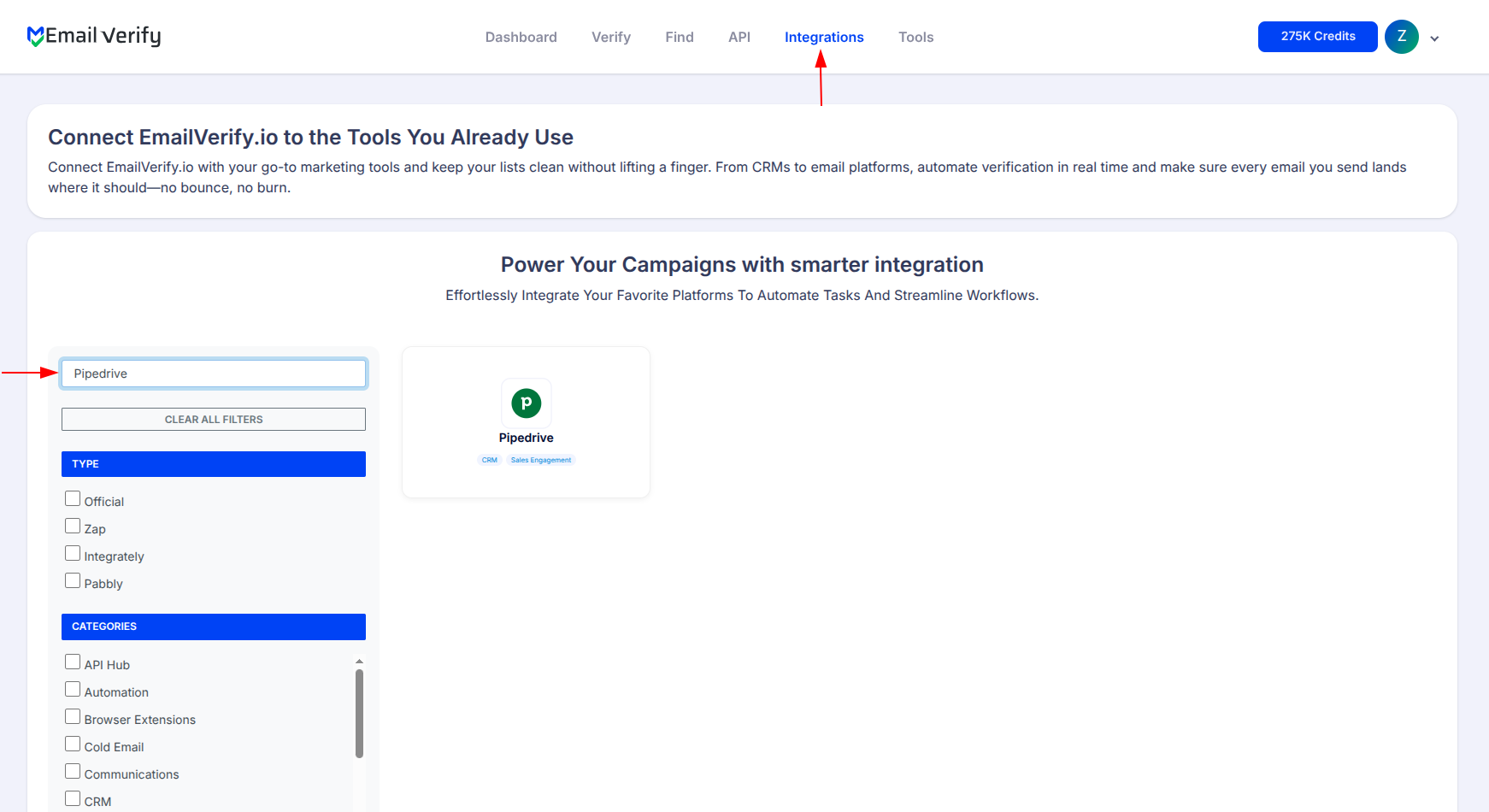 Step 1: Step 1: Sign in to EmailVerify.io