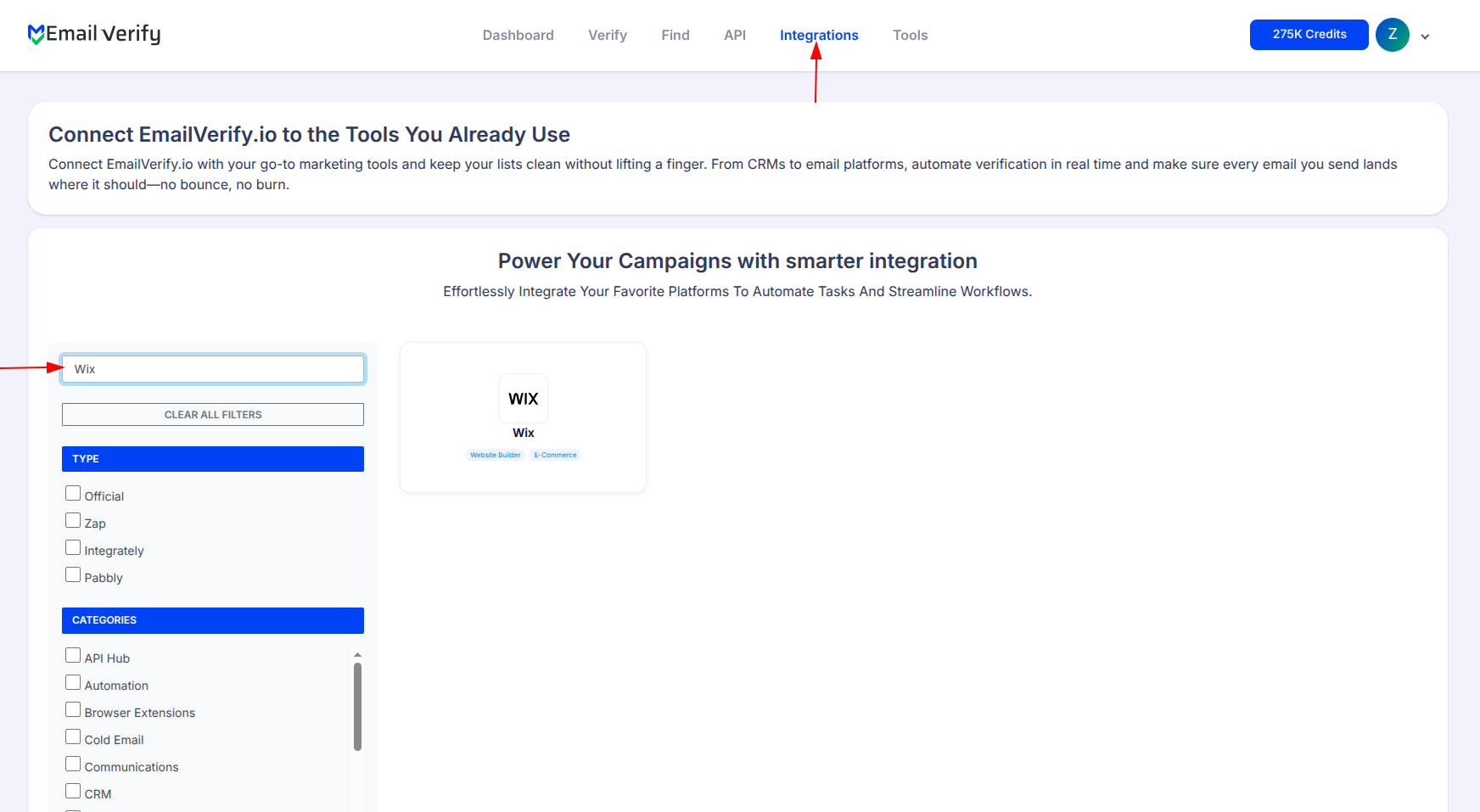 Step 1: Step 1: Sign in to EmailVerify.io
