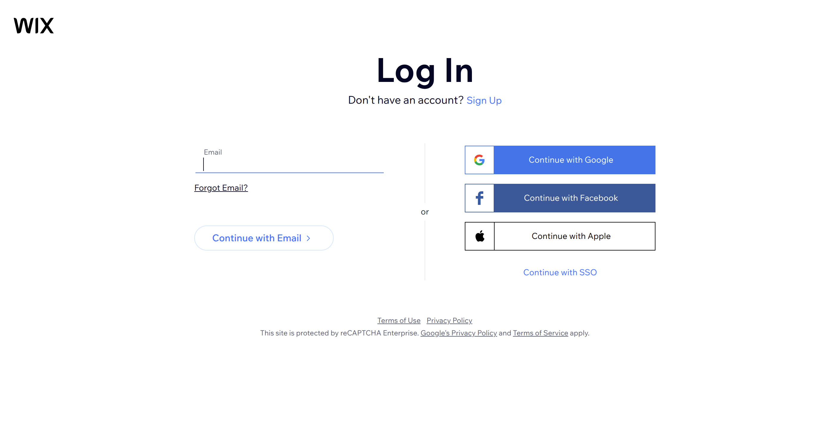Step 3: Step 3: Sign in to Wix